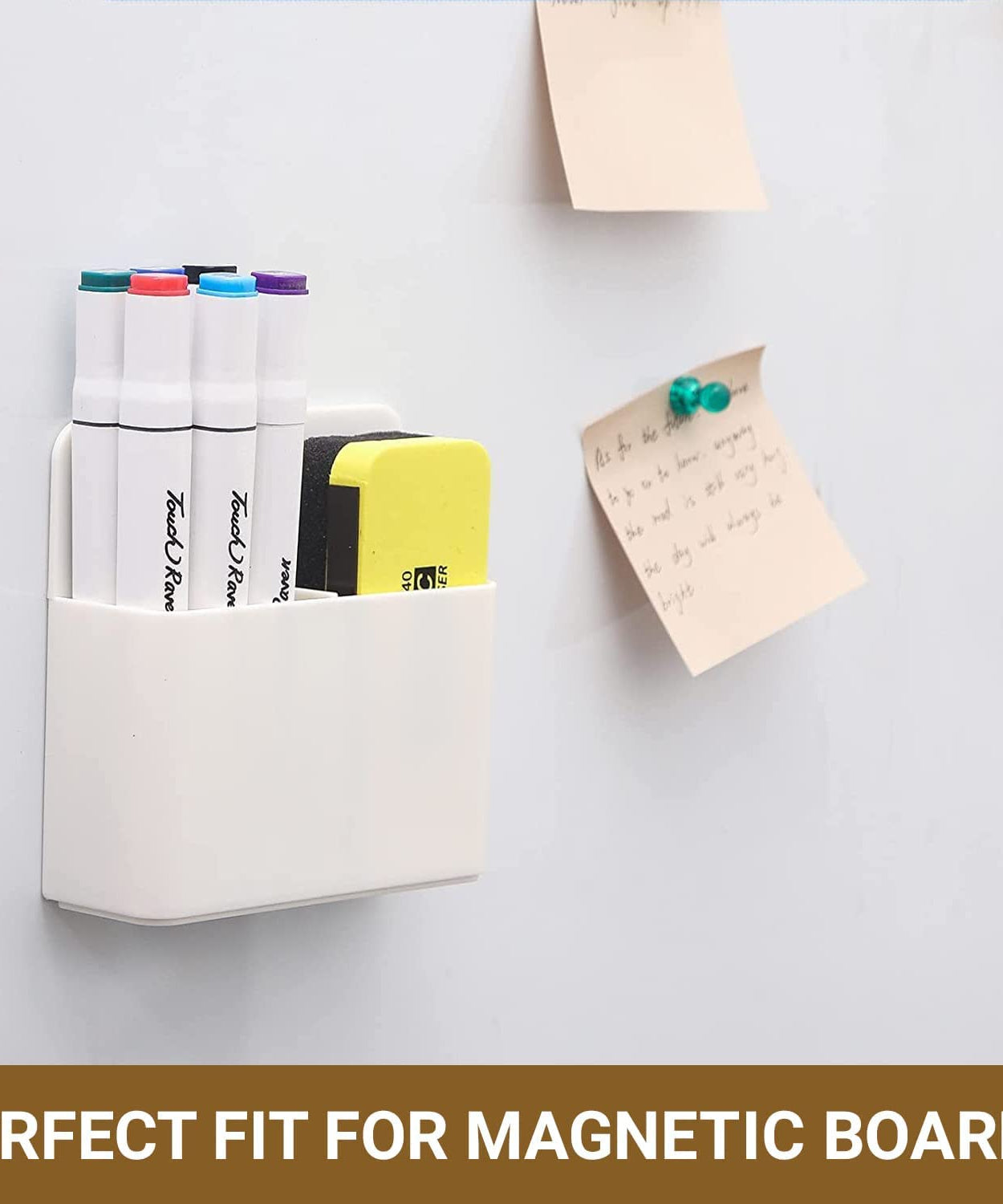 Magnetic Dry Erase Marker Holder, Magnetic Pen-Pencil - TurtleGrip