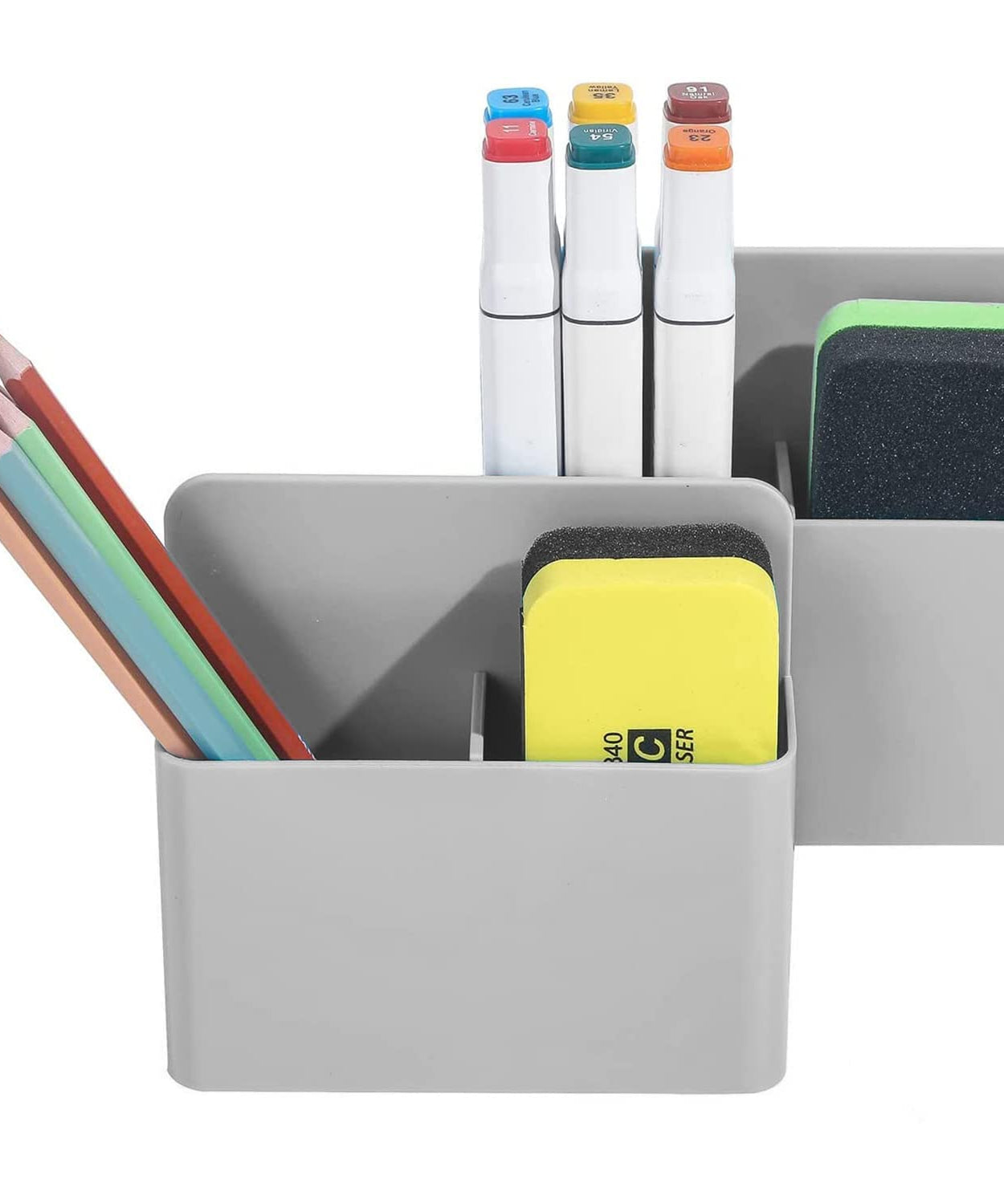 TurtleGrip Pen Holder (Grey, Pack of 2)