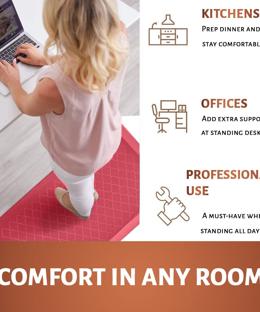 Anti Fatigue Mat -Red - TurtleGrip