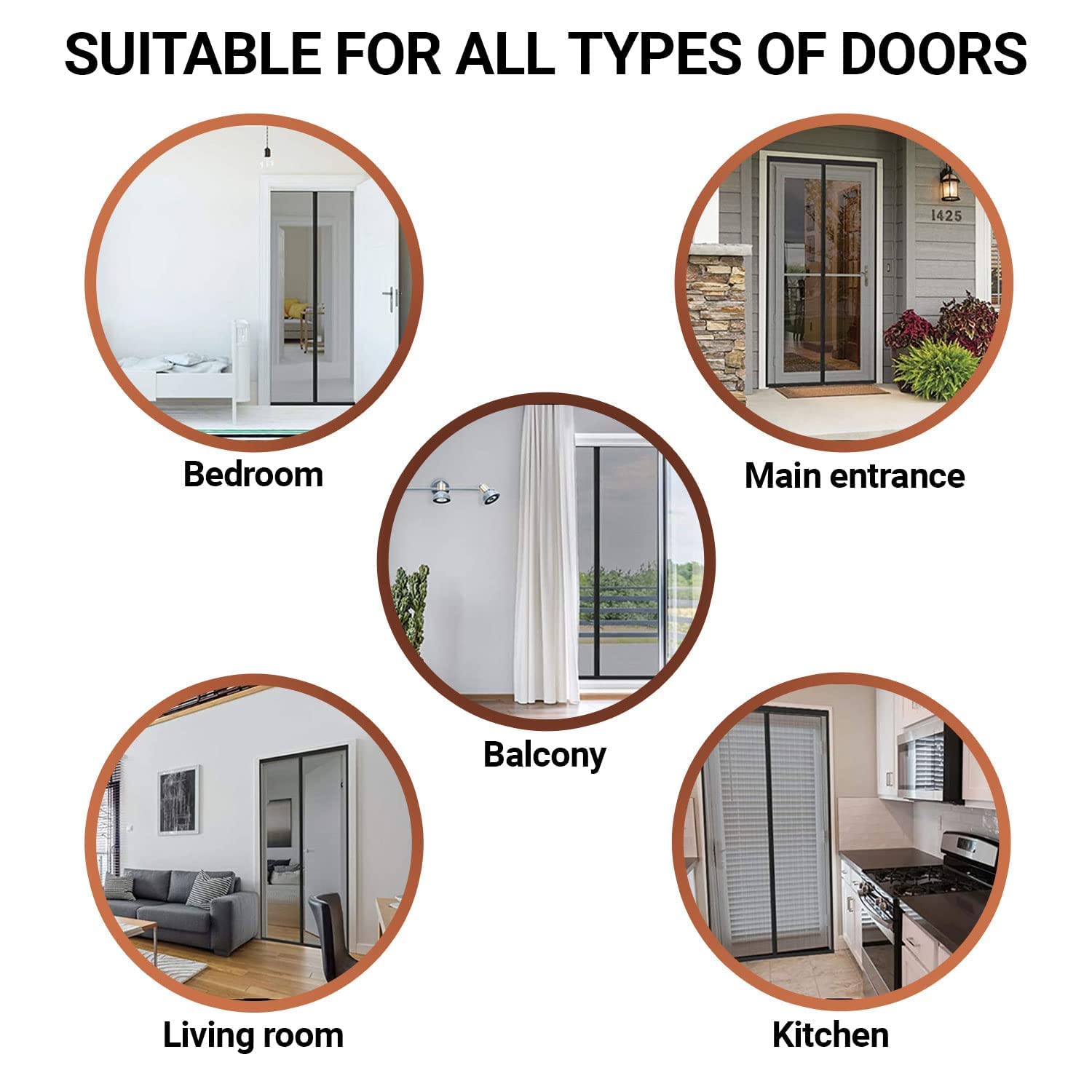 Custom Size  Door Mosquito Net