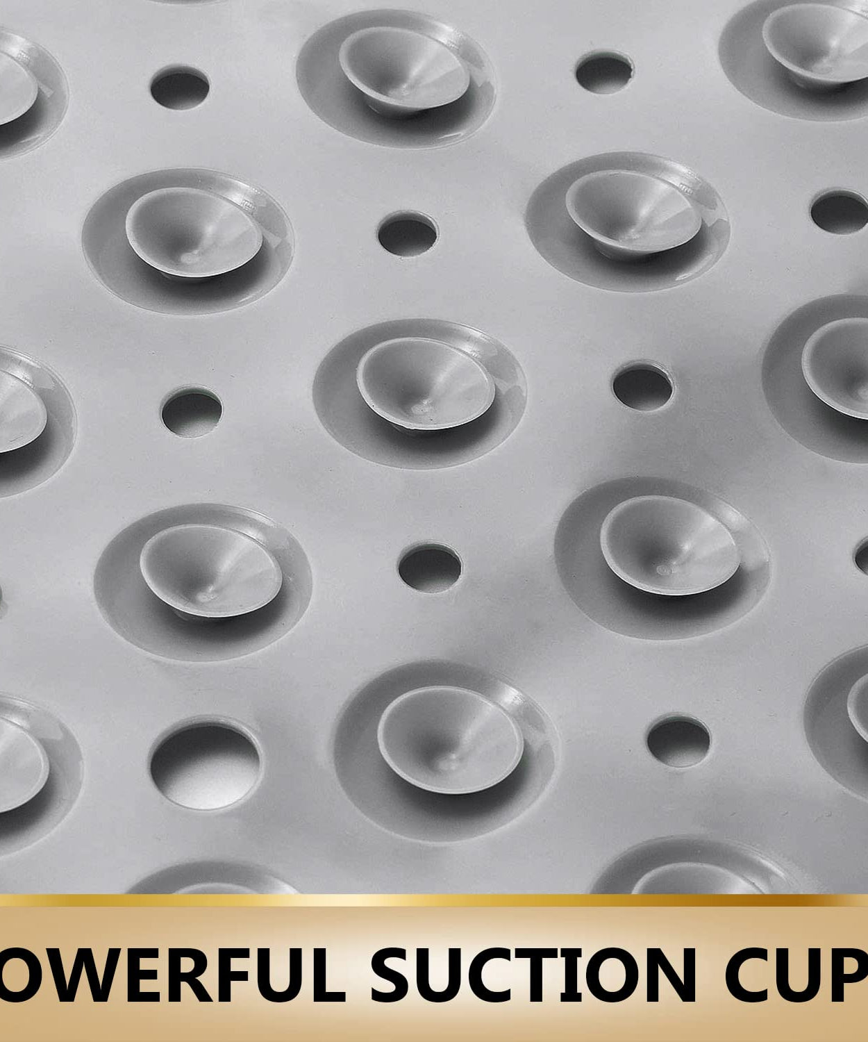 Anti Skid Shower Bath Mat - Gray Color (88*58cm) - TurtleGrip