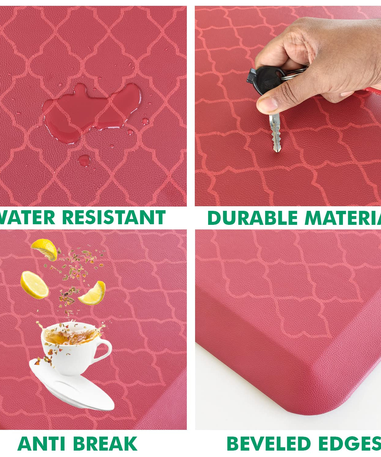 Anti Fatigue Mat -Red - TurtleGrip