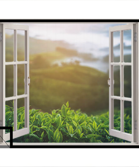 Fiberglass window mosquito net - BLACK - TurtleGrip