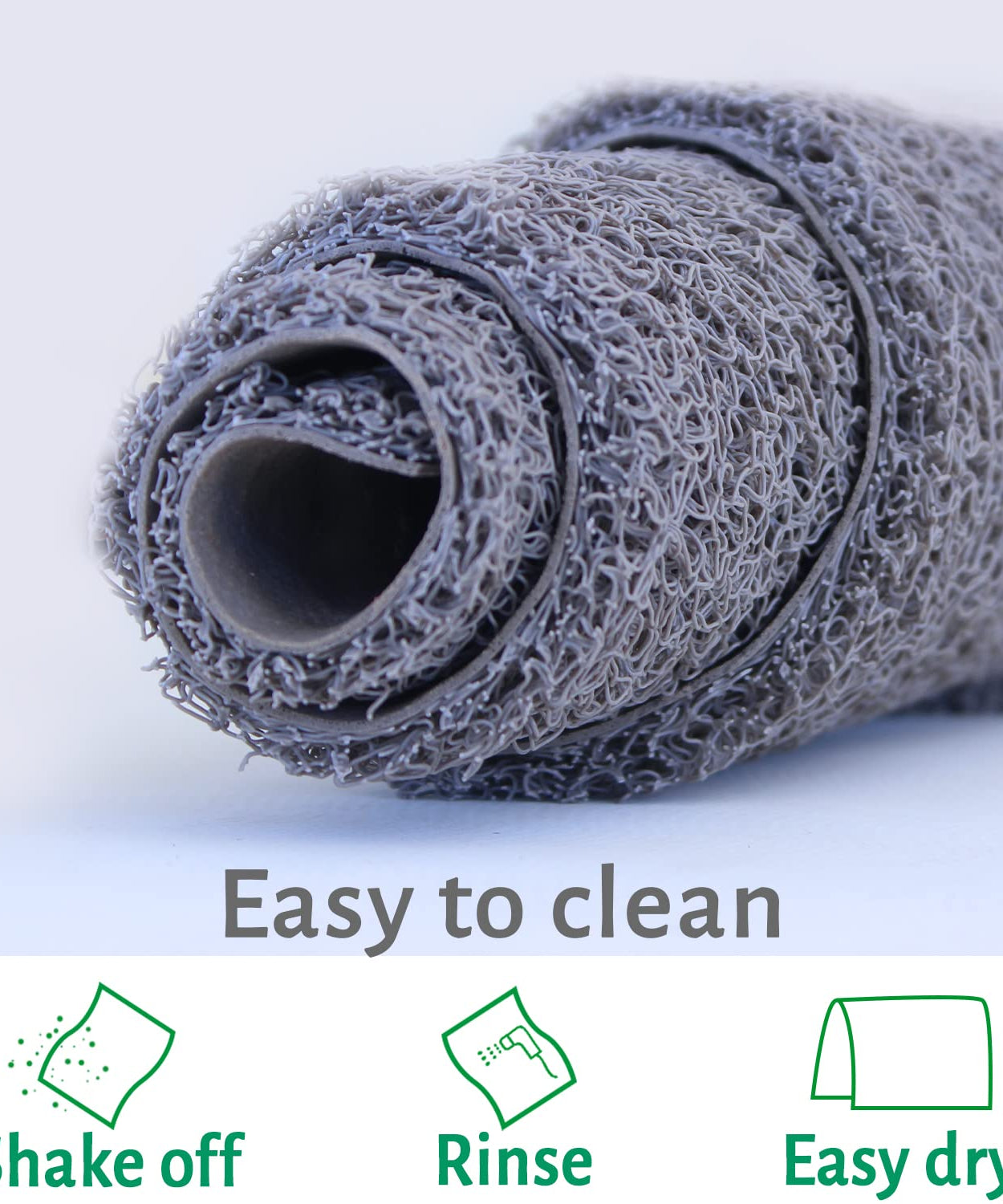 Multipurpose Commercial Cushion Noodle Mat- Grey - TurtleGrip