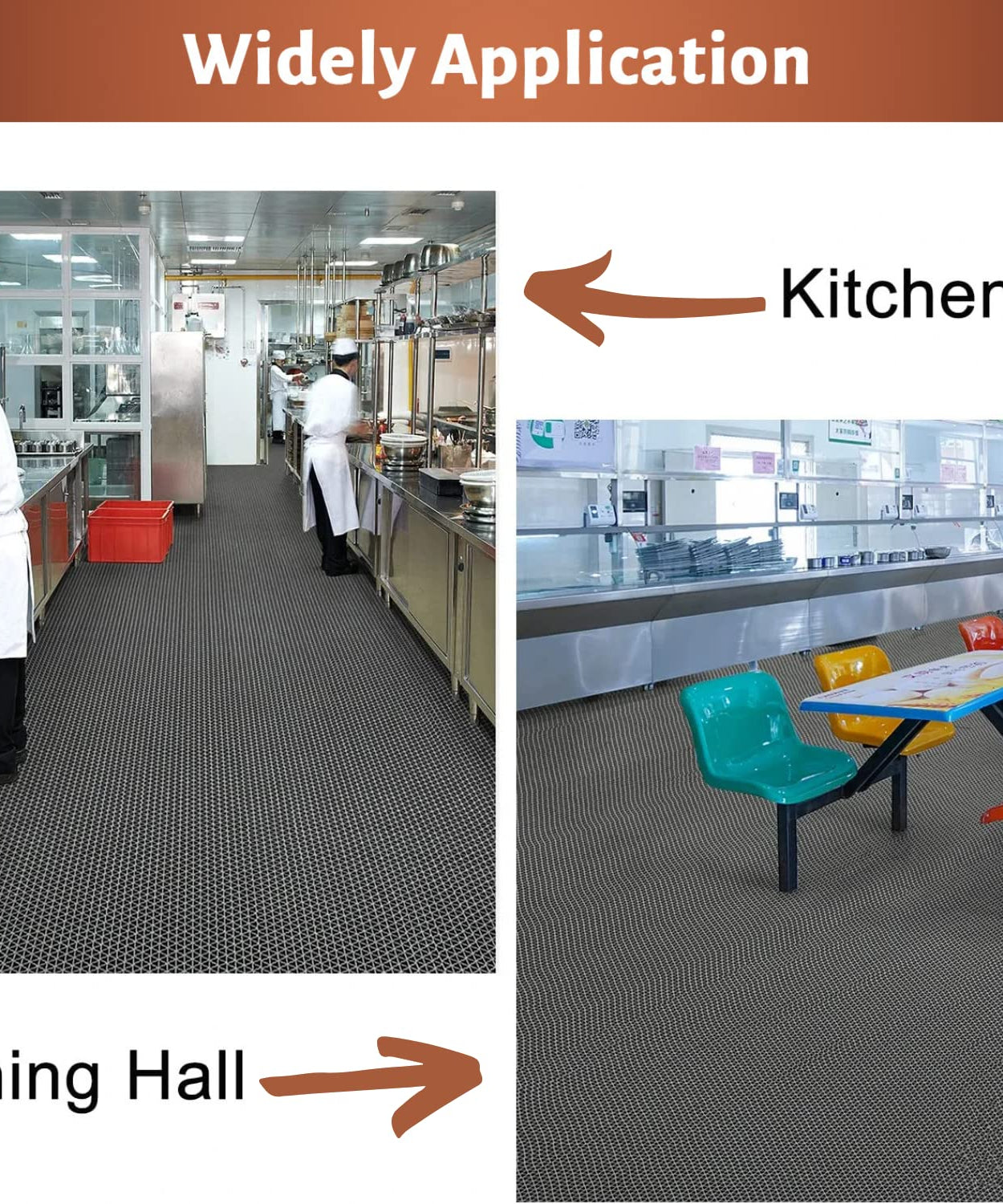 PVC Floor Mat- Door Mat for Kitchen, Swimming Pool and Entryways - TurtleGrip