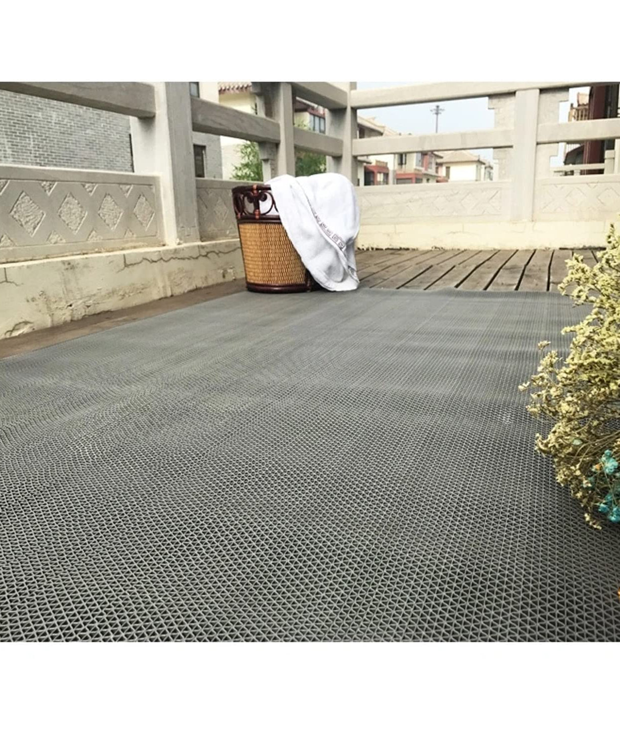 PVC Floor Mat- Door Mat for Kitchen, Swimming Pool and Entryways - TurtleGrip